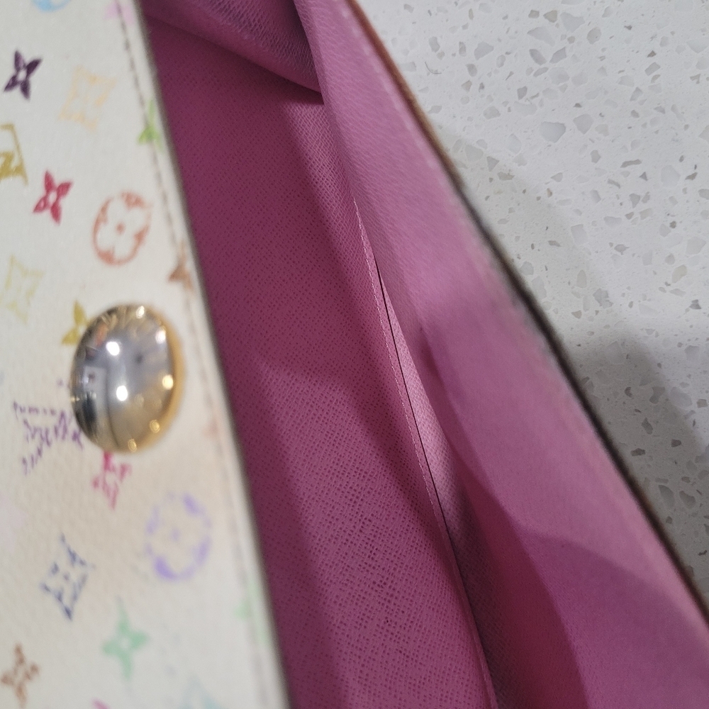 🌈▪️LOUIS VUITTON▪️ Murakami white multi long Sarah wallet ( preowned) - Picture 4 of 14